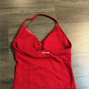 Dfyne Red Gym Halter Top